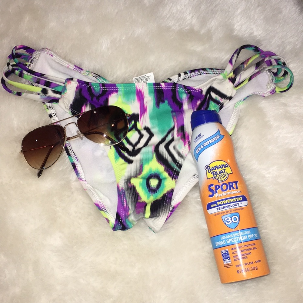 Tillys checky bikini bottoms